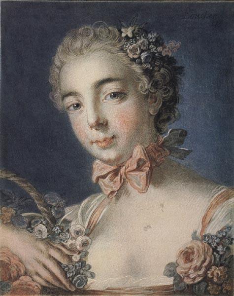 Louis-Marin Bonnet Head of Flora oil painting picture